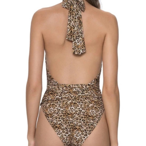 PQ Swim Tan Leopard Alex One Piece Sz S NWT - Picture 12 of 15